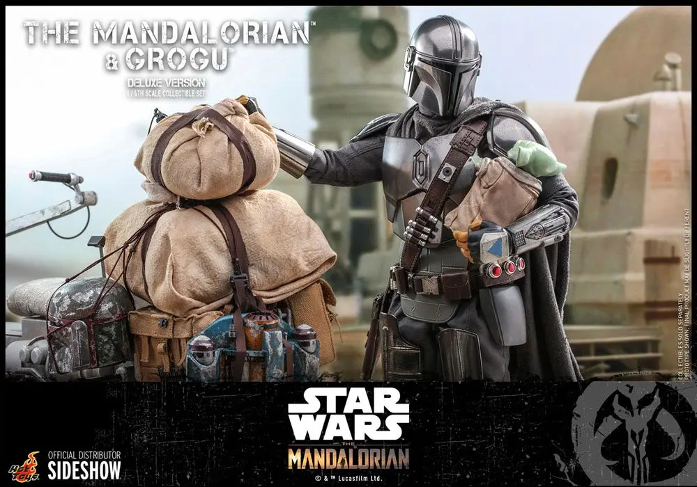 Star Wars The Mandalorian Actionfiguren Doppelpack 1/6 The Mandalorian & Grogu Deluxe Version 30 cm Produktfoto