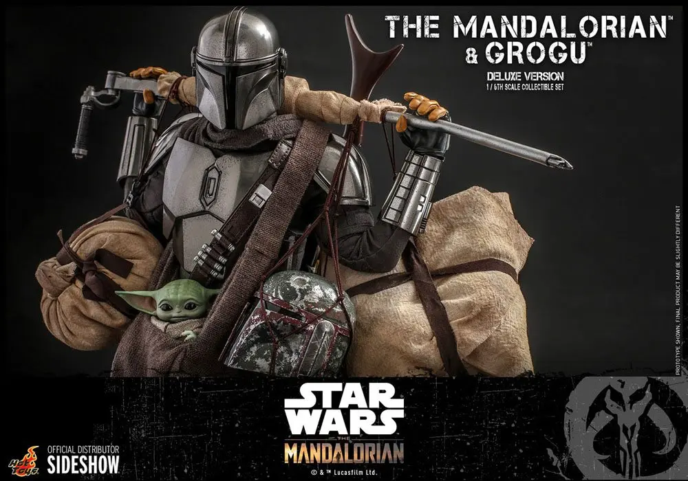 Star Wars The Mandalorian Actionfiguren Doppelpack 1/6 The Mandalorian & Grogu Deluxe Version 30 cm Produktfoto