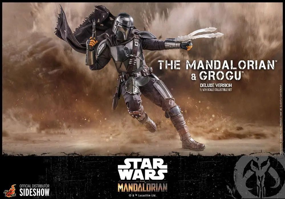 Star Wars The Mandalorian Actionfiguren Doppelpack 1/6 The Mandalorian & Grogu Deluxe Version 30 cm Produktfoto