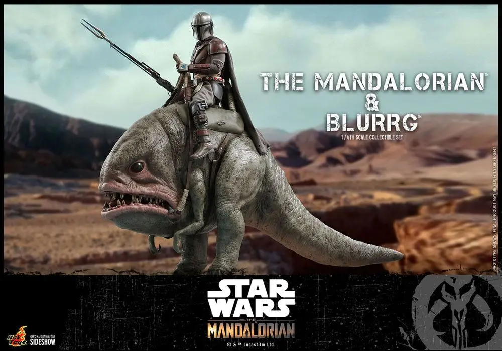 Star Wars The Mandalorian Actionfiguren Doppelpack 1/6 The Mandalorian & Blurrg 37 cm Produktfoto