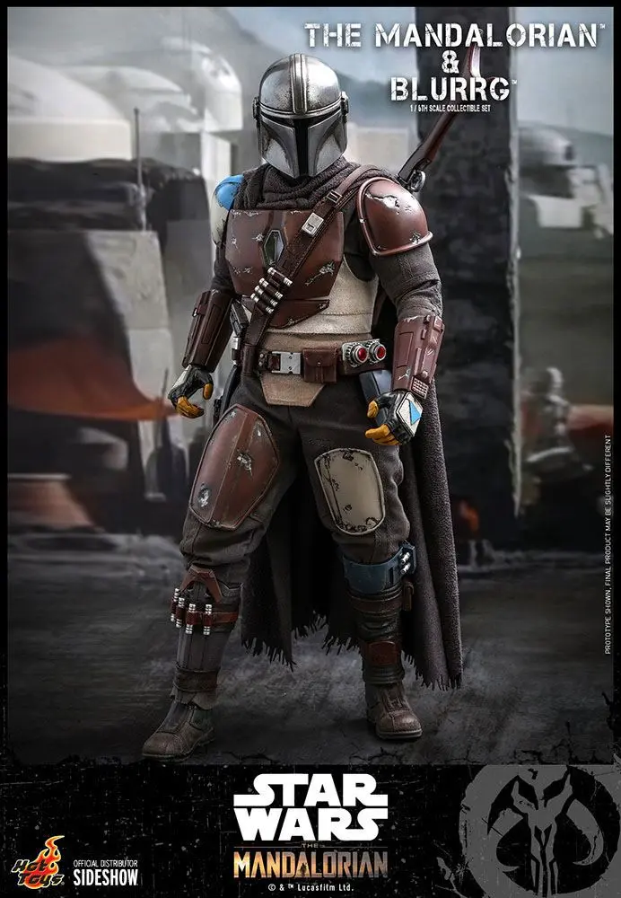 Star Wars The Mandalorian Actionfiguren Doppelpack 1/6 The Mandalorian & Blurrg 37 cm Produktfoto