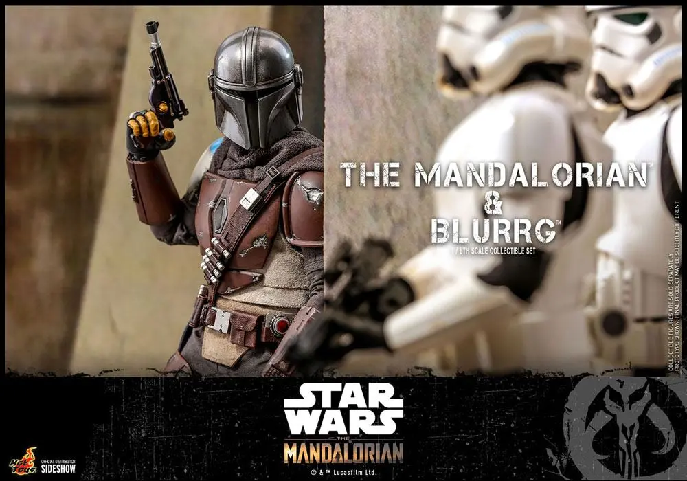 Star Wars The Mandalorian Actionfiguren Doppelpack 1/6 The Mandalorian & Blurrg 37 cm Produktfoto