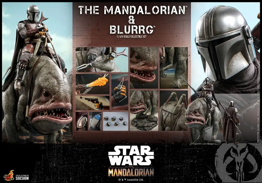 Star Wars The Mandalorian Actionfiguren Doppelpack 1/6 The Mandalorian & Blurrg 37 cm Produktfoto