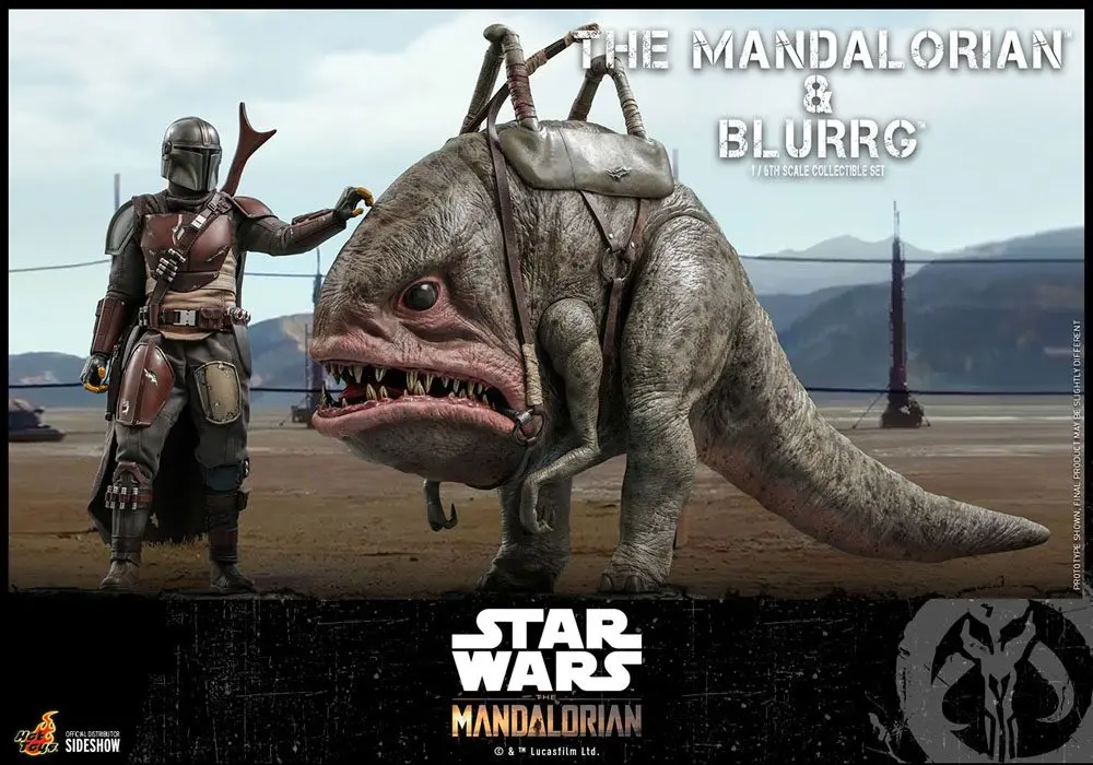Star Wars The Mandalorian Actionfiguren Doppelpack 1/6 The Mandalorian & Blurrg 37 cm Produktfoto
