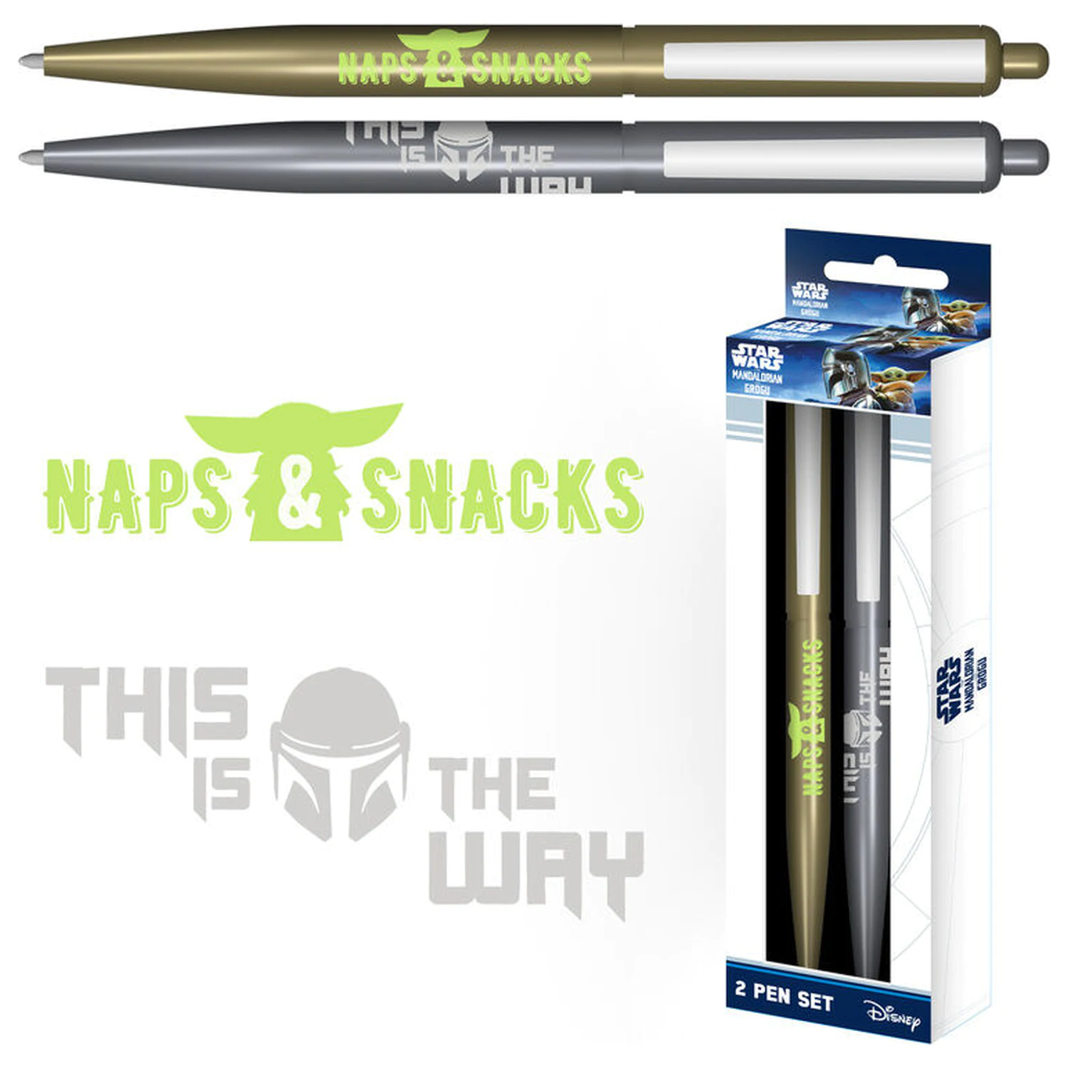 Star Wars The Mandalorian Set 2 Stifte Produktfoto