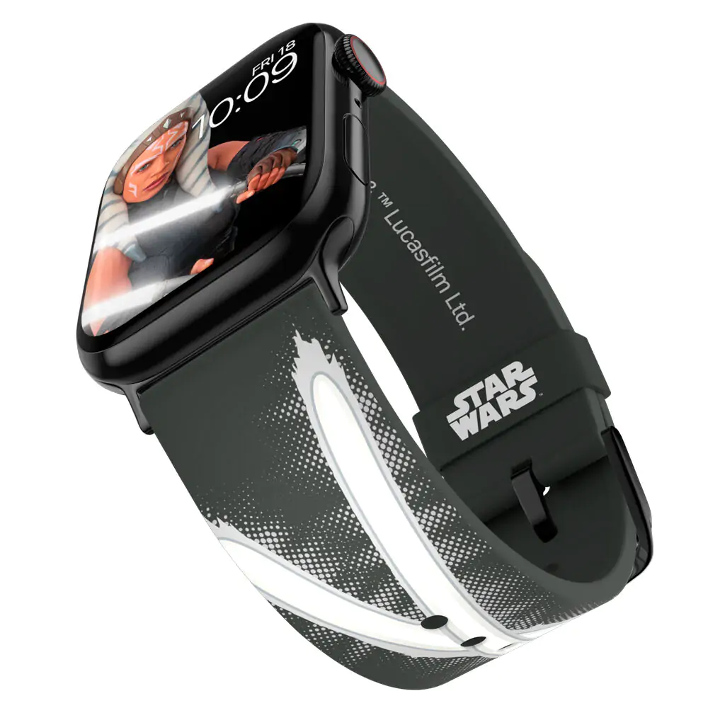 Star Wars The Mandalorian Ahsoka Tano Lightsaber Smartwatch-Armband Produktfoto