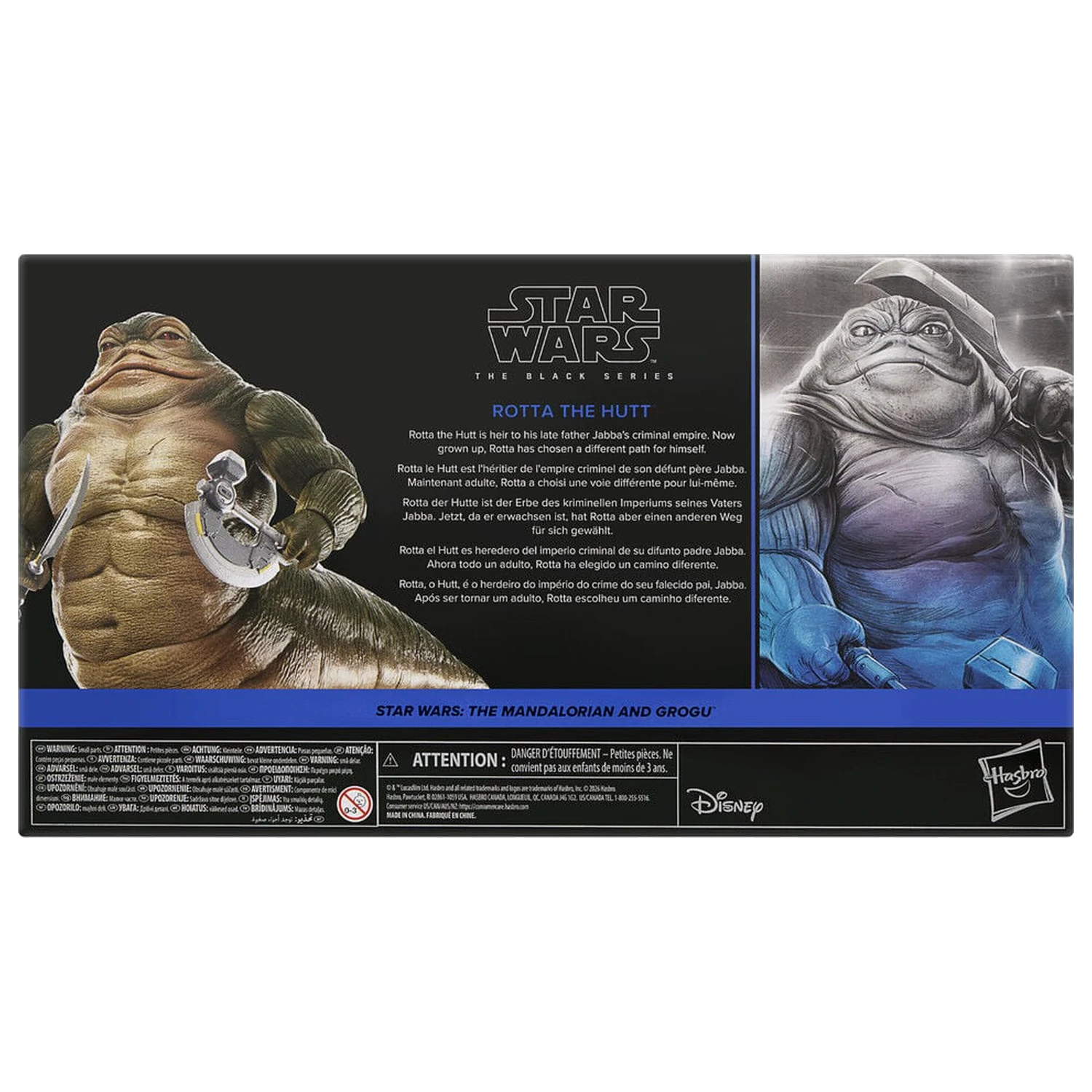 Star Wars The Mandalorian and Grog Rotta The Hutt Figur 16cm Produktfoto