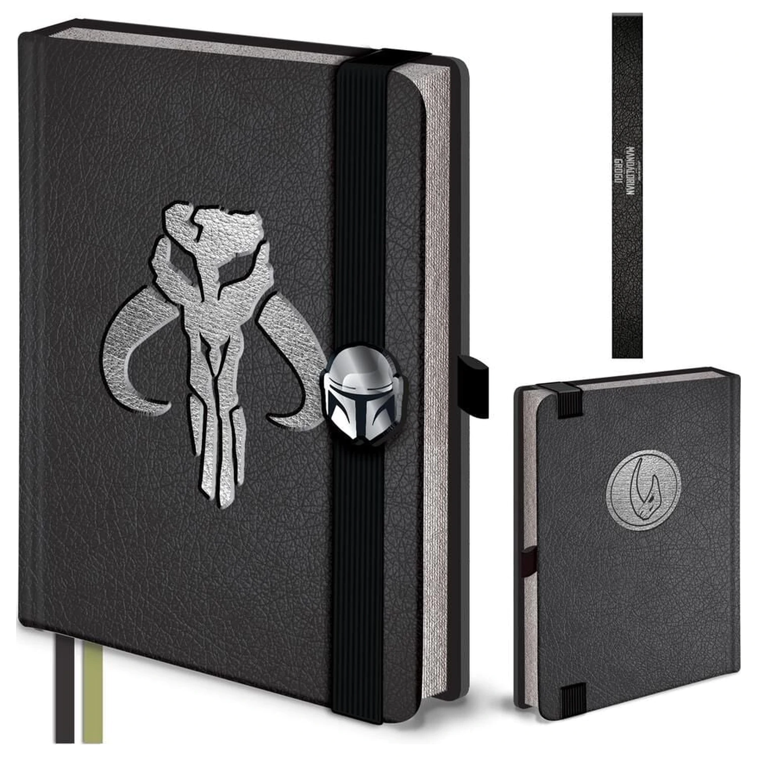 Star Wars The Mandalorian and Grogu Beskar Armour A5 Notizbuch Produktfoto