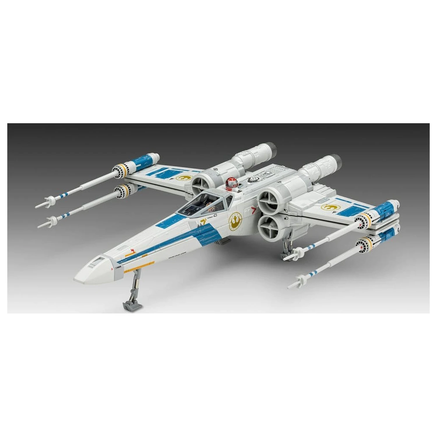 Star Wars The Mandalorian and Grogu Revell Modellbausatz 1/57 New Republic X-Wing Fighter 22 cm Produktfoto