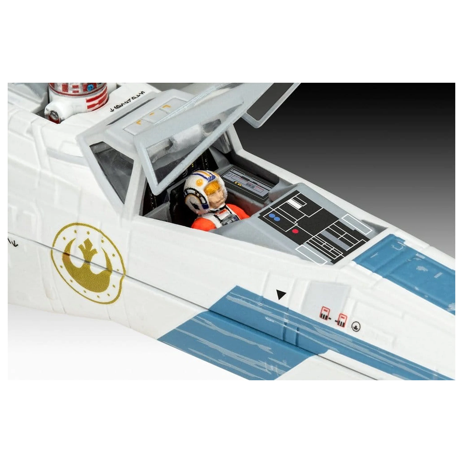 Star Wars The Mandalorian and Grogu Revell Modellbausatz 1/57 New Republic X-Wing Fighter 22 cm Produktfoto