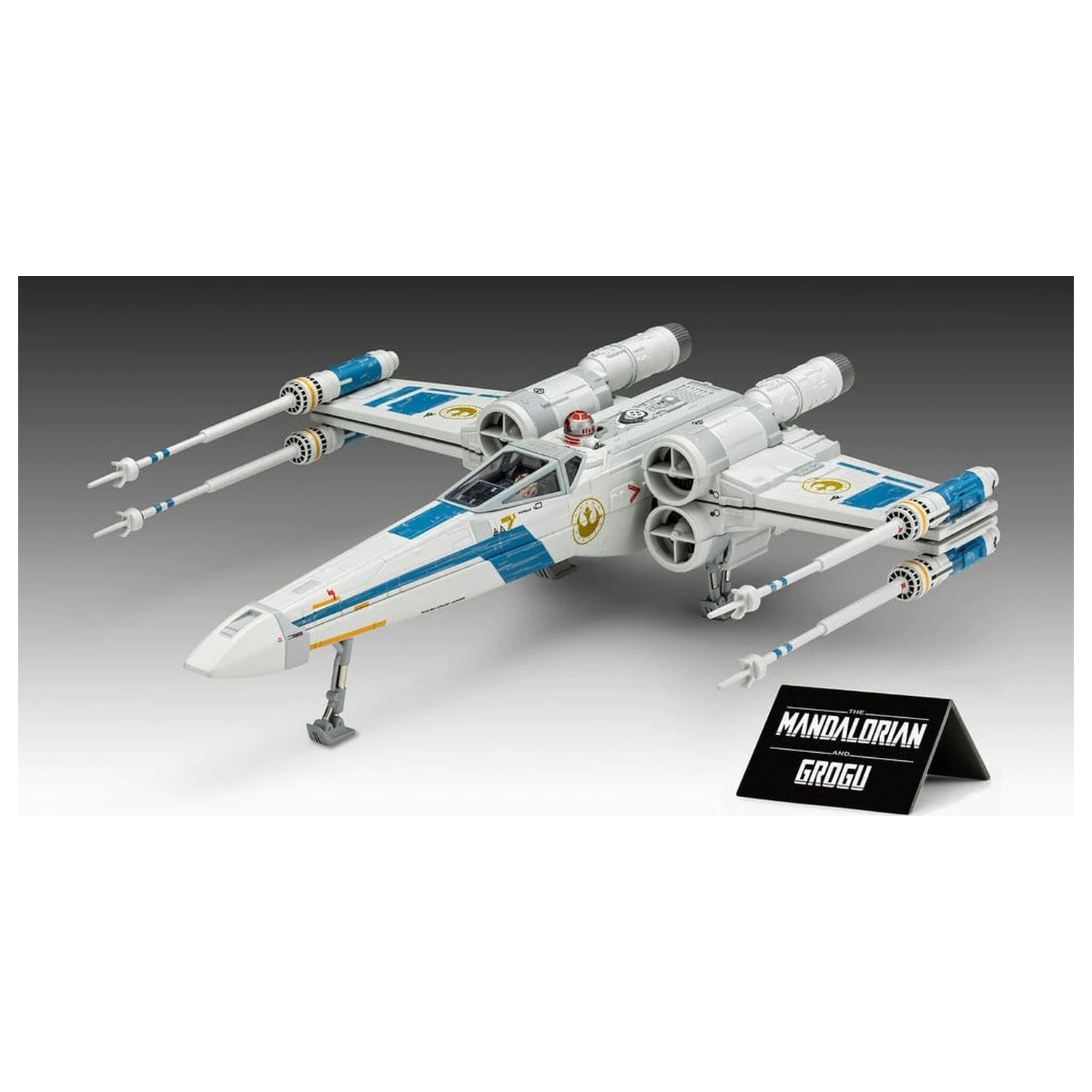 Star Wars The Mandalorian and Grogu Revell Modellbausatz 1/57 New Republic X-Wing Fighter 22 cm Produktfoto