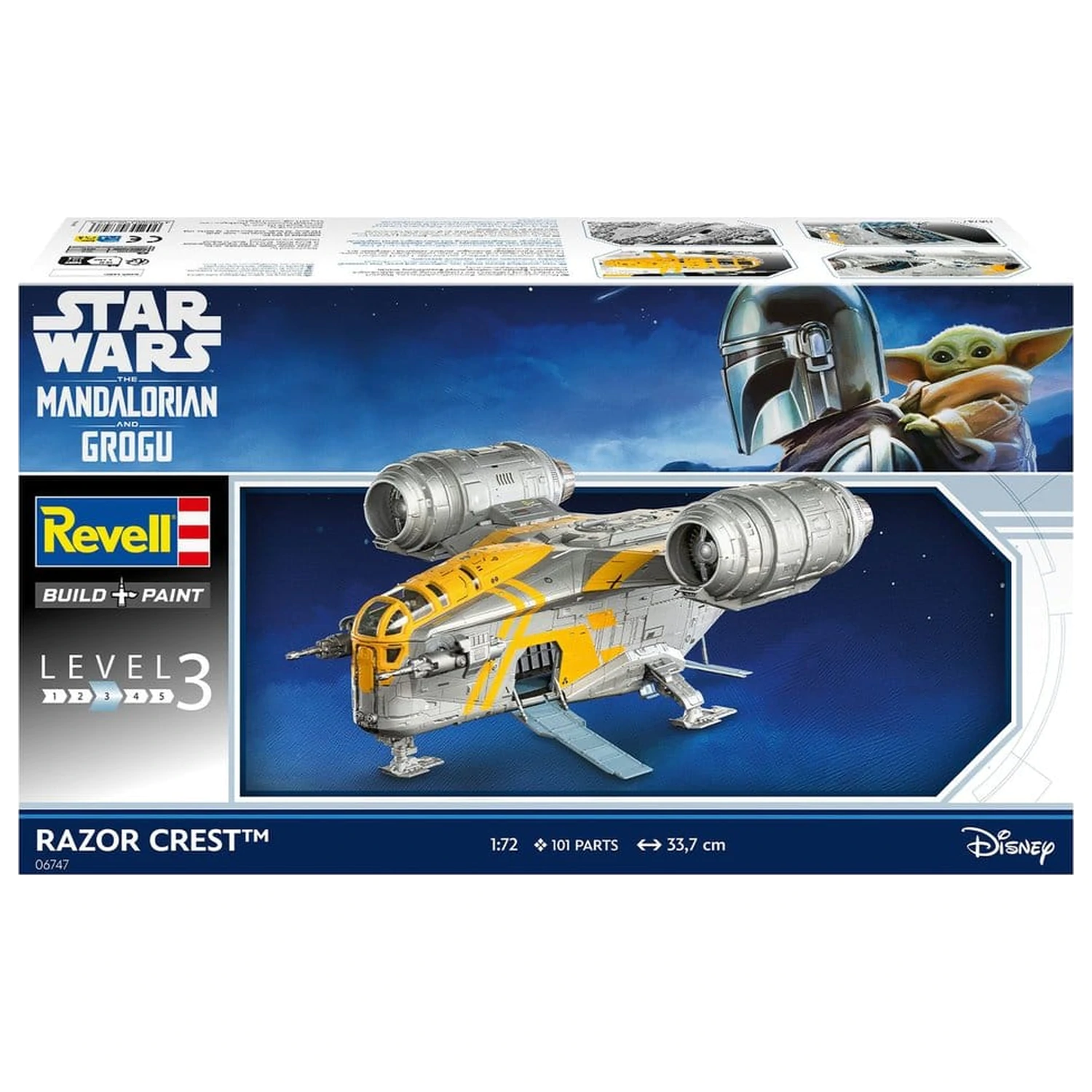 Star Wars The Mandalorian and Grogu Revell Modellbausatz 1/72 Razor Crest 34 cm Produktfoto