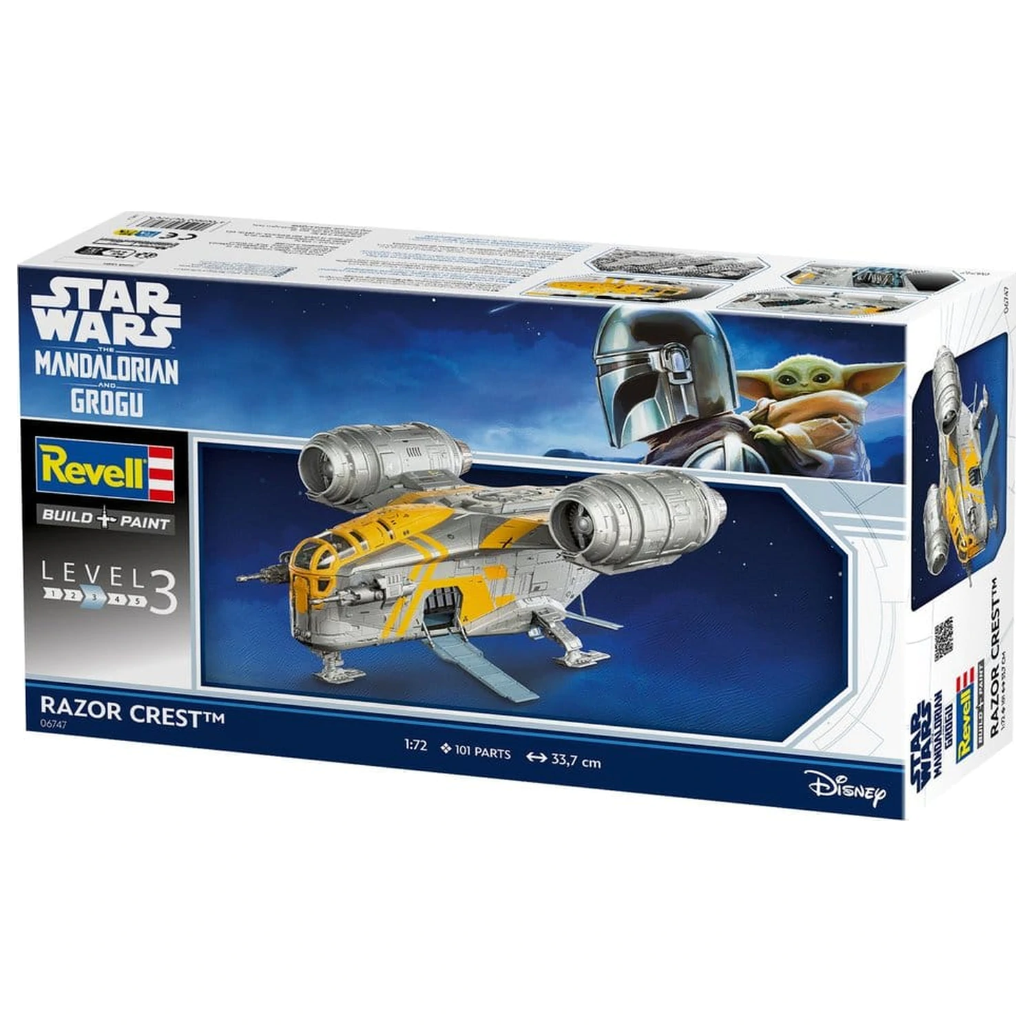 Star Wars The Mandalorian and Grogu Revell Modellbausatz 1/72 Razor Crest 34 cm Produktfoto