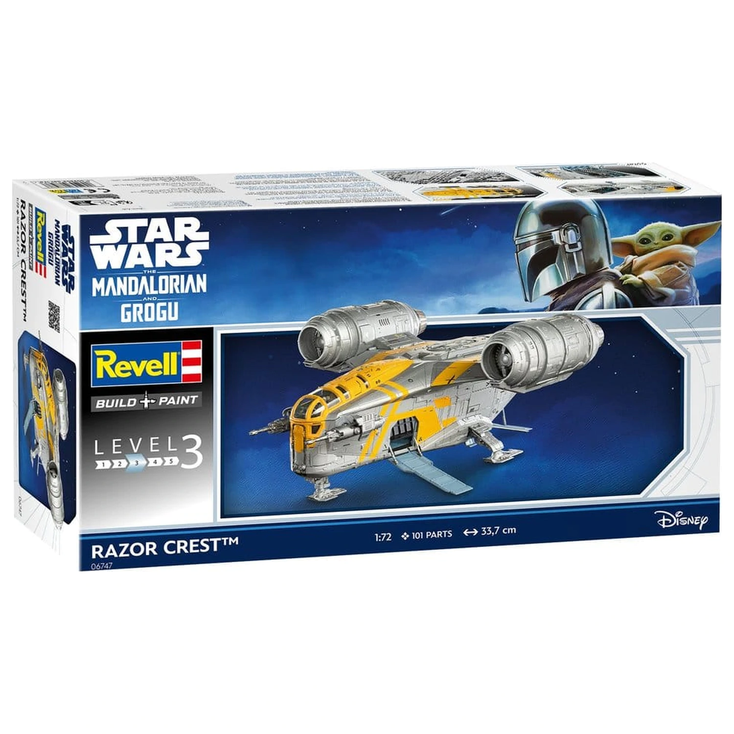 Star Wars The Mandalorian and Grogu Revell Modellbausatz 1/72 Razor Crest 34 cm Produktfoto
