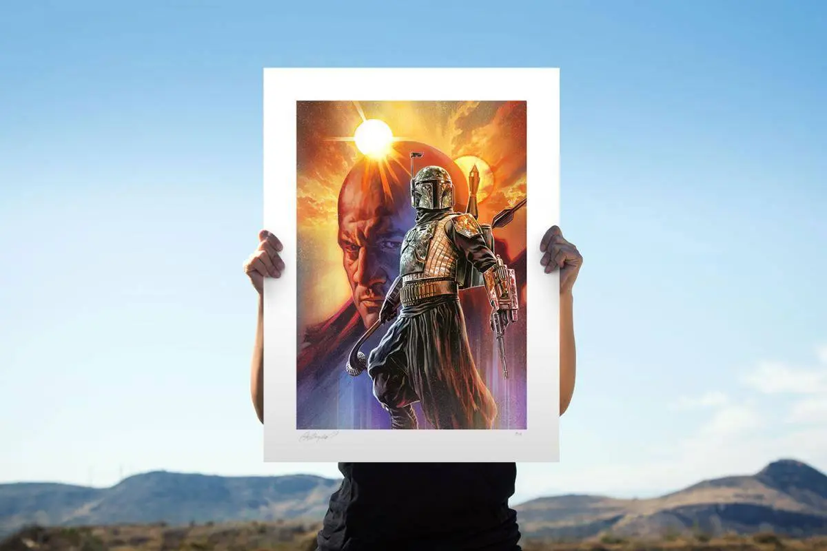 Star Wars: The Mandalorian Kunstdruck Boba Fett: The Gunslinger 46 x 61 cm - ungerahmt Produktfoto