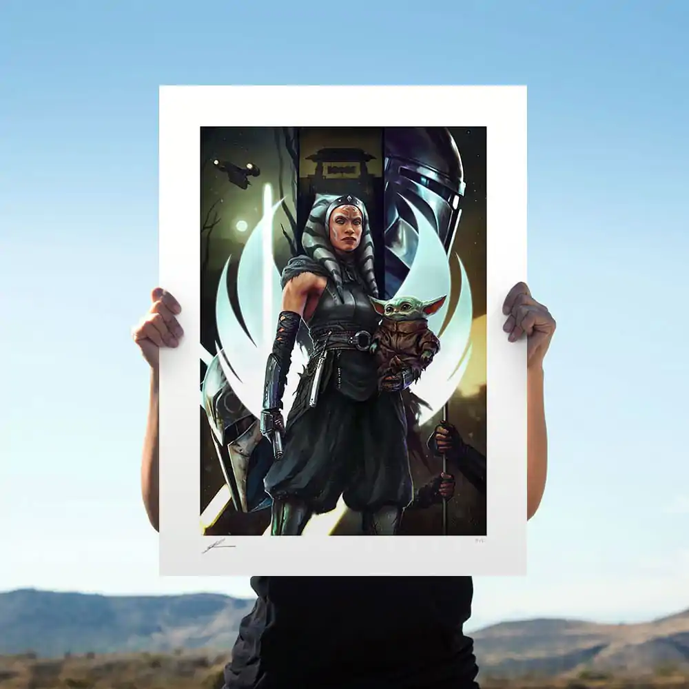 Star Wars: The Mandalorian Kunstdruck The Jedi: Ahsoka Tano &amp; Grogu 46 x 61 cm - ungerahmt Produktfoto