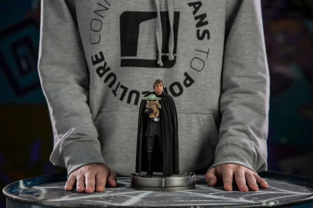 Star Wars The Mandalorian Art Scale Statue 1/10 Luke Skywalker und Grogu 21 cm termékfotó