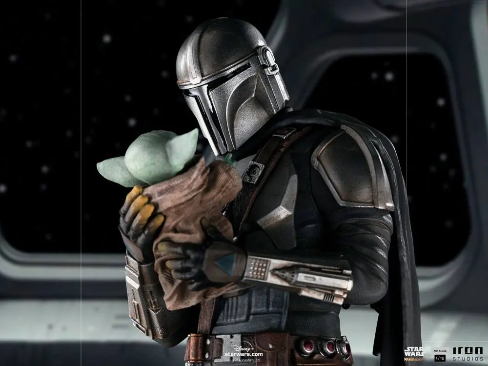 Star Wars The Mandalorian Art Scale Statue 1/10 Mandalorian & Grogu 22 cm Produktfoto