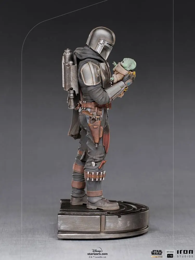 Star Wars The Mandalorian Art Scale Statue 1/10 Mandalorian & Grogu 22 cm Produktfoto