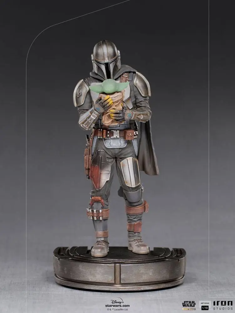 Star Wars The Mandalorian Art Scale Statue 1/10 Mandalorian & Grogu 22 cm Produktfoto
