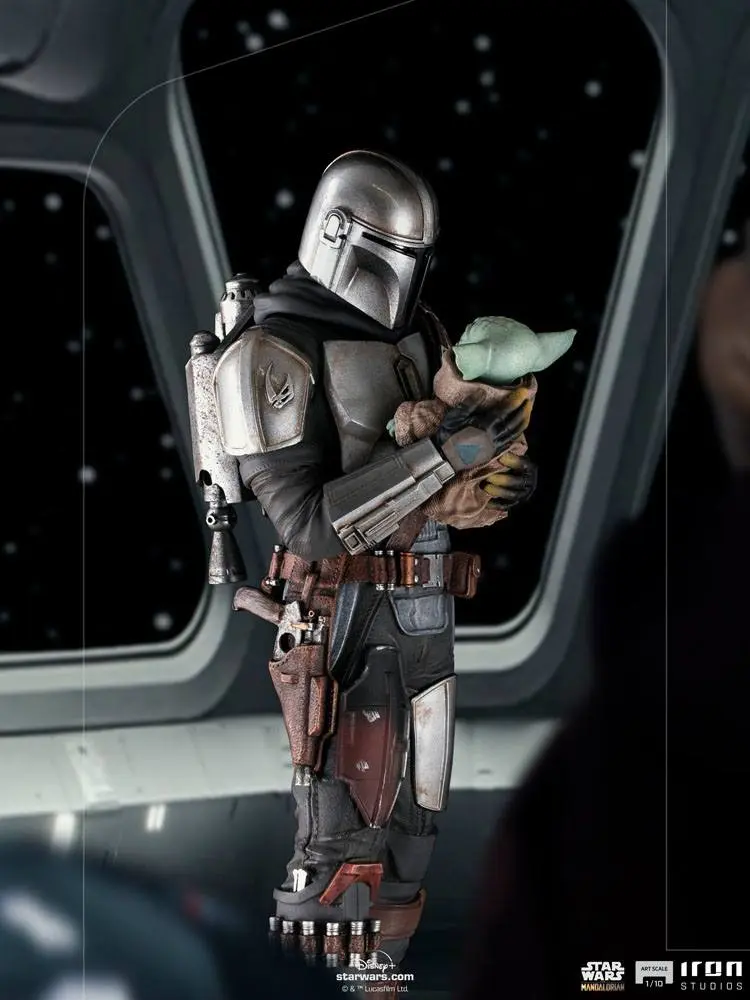 Star Wars The Mandalorian Art Scale Statue 1/10 Mandalorian & Grogu 22 cm Produktfoto
