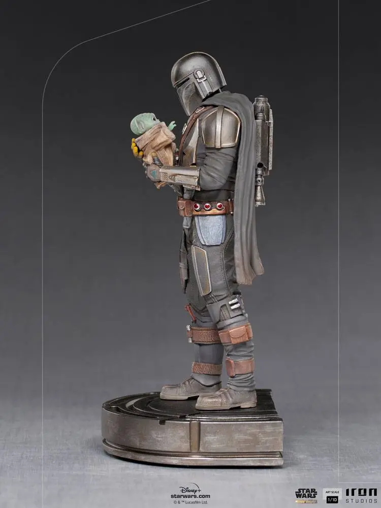Star Wars The Mandalorian Art Scale Statue 1/10 Mandalorian & Grogu 22 cm Produktfoto
