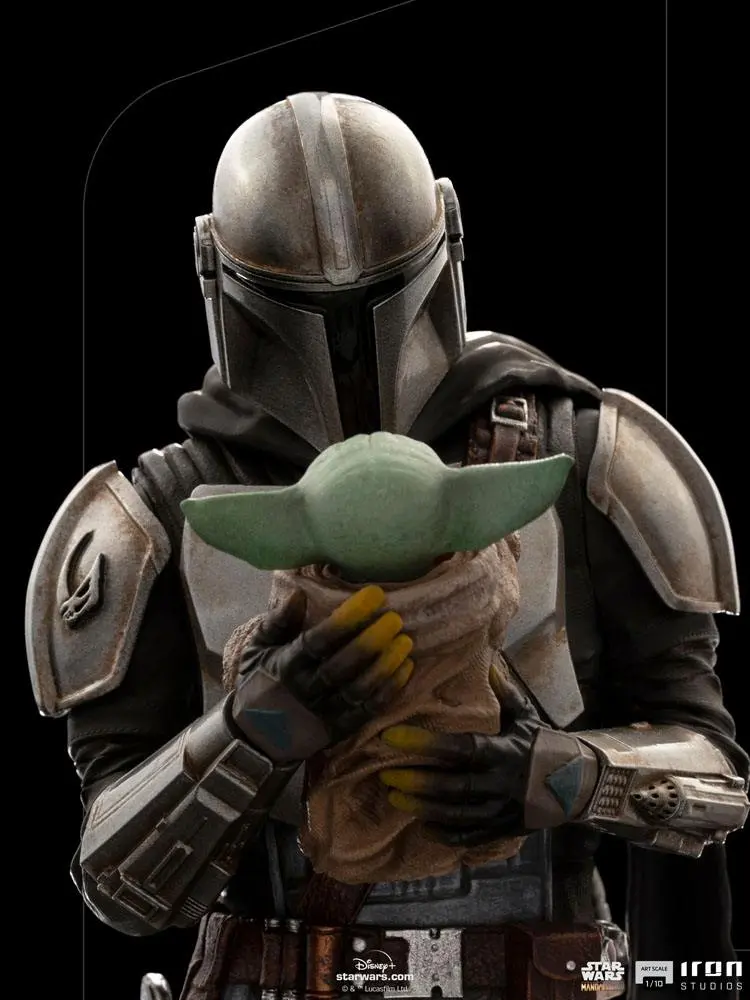 Star Wars The Mandalorian Art Scale Statue 1/10 Mandalorian & Grogu 22 cm Produktfoto