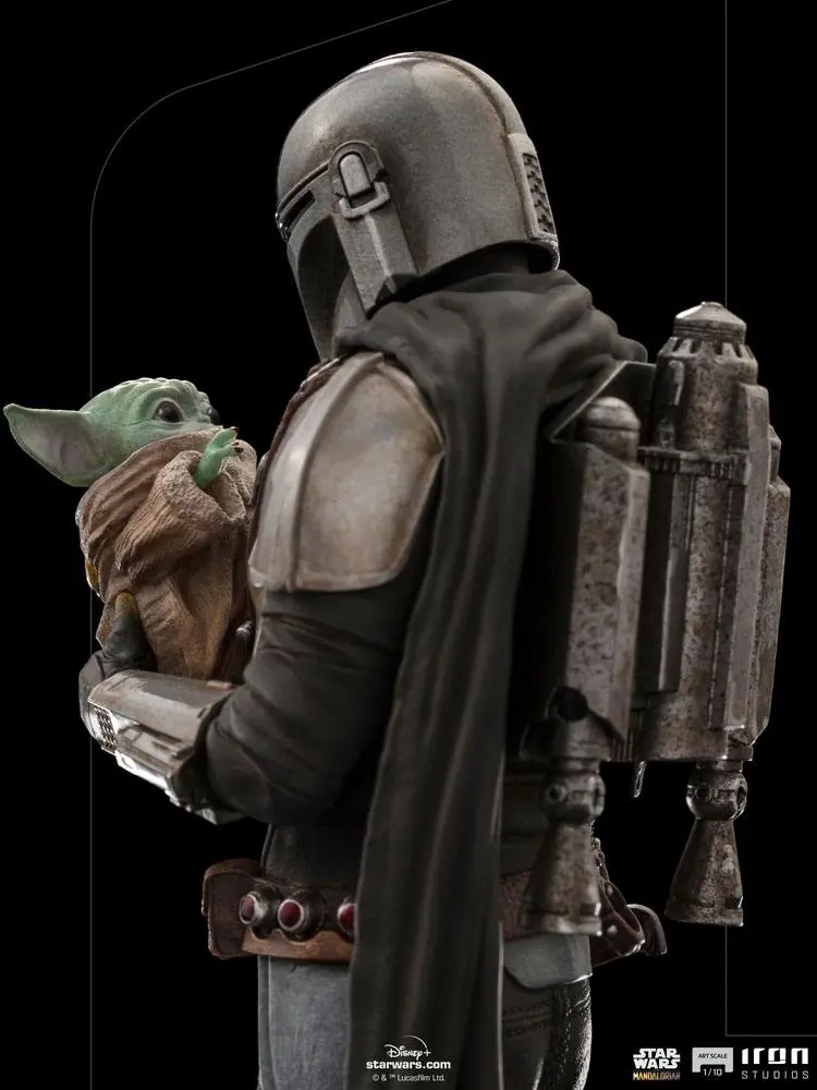 Star Wars The Mandalorian Art Scale Statue 1/10 Mandalorian & Grogu 22 cm Produktfoto