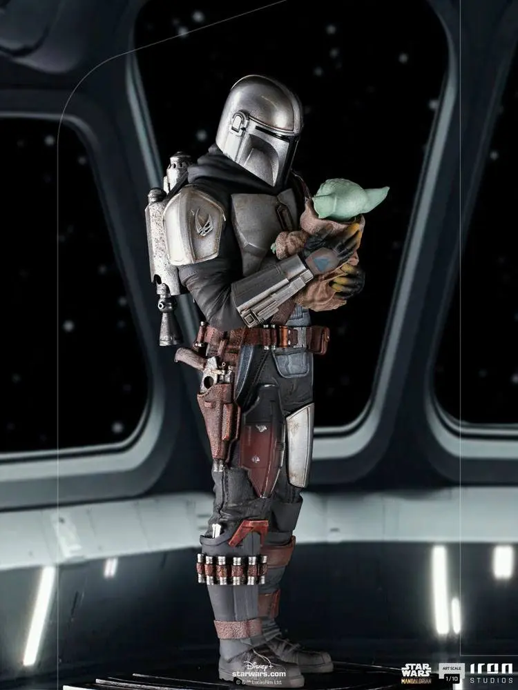 Star Wars The Mandalorian Art Scale Statue 1/10 Mandalorian & Grogu 22 cm Produktfoto