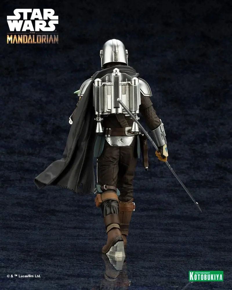 Star Wars The Mandalorian ARTFX Statue 1/10 Mandalorian & Grogu with Beskar Staff 18 cm Produktfoto
