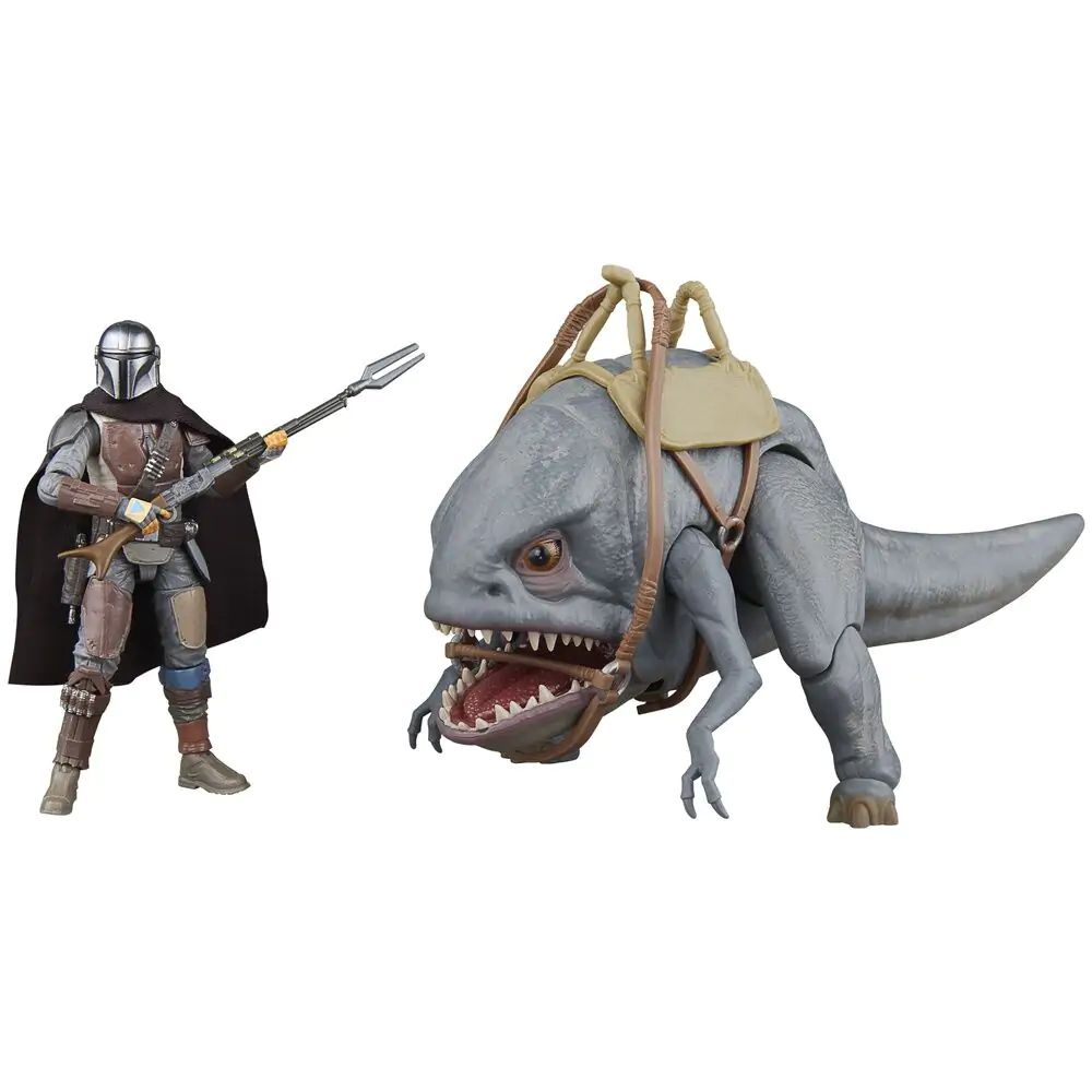 Star Wars The Mandalorian - Blurrg &amp; Mandalorian 2-er Figurn set 9,5cm Produktfoto