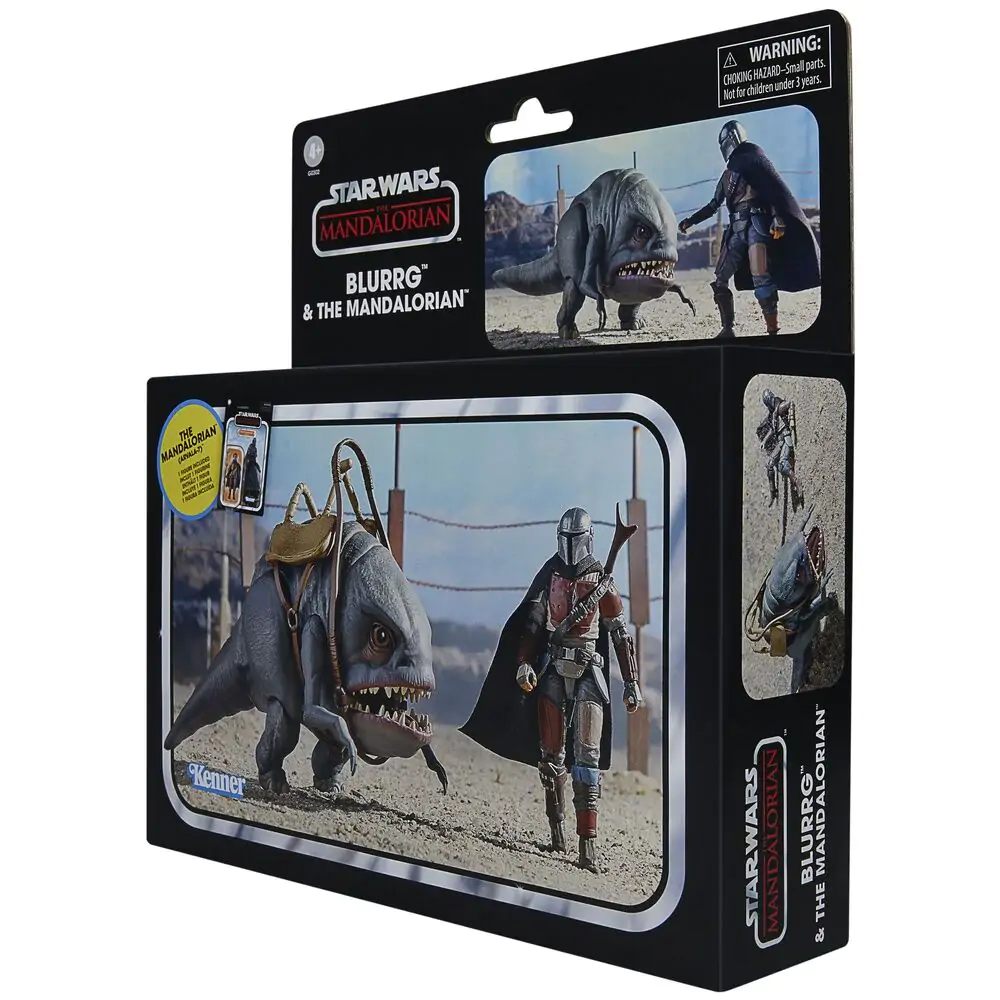 Star Wars The Mandalorian - Blurrg &amp; Mandalorian 2-er Figurn set 9,5cm Produktfoto