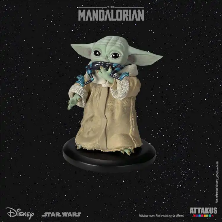 Star Wars: The Mandalorian Classic Collection Statue 1/5 Grogu Eating Frog 10 cm Produktfoto