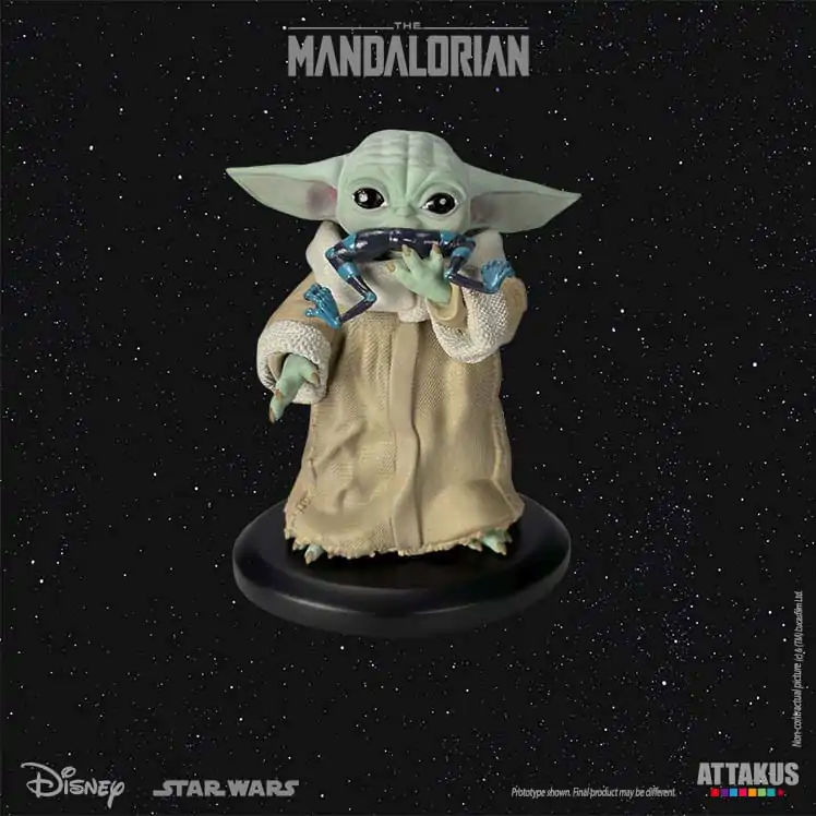 Star Wars: The Mandalorian Classic Collection Statue 1/5 Grogu Eating Frog 10 cm Produktfoto