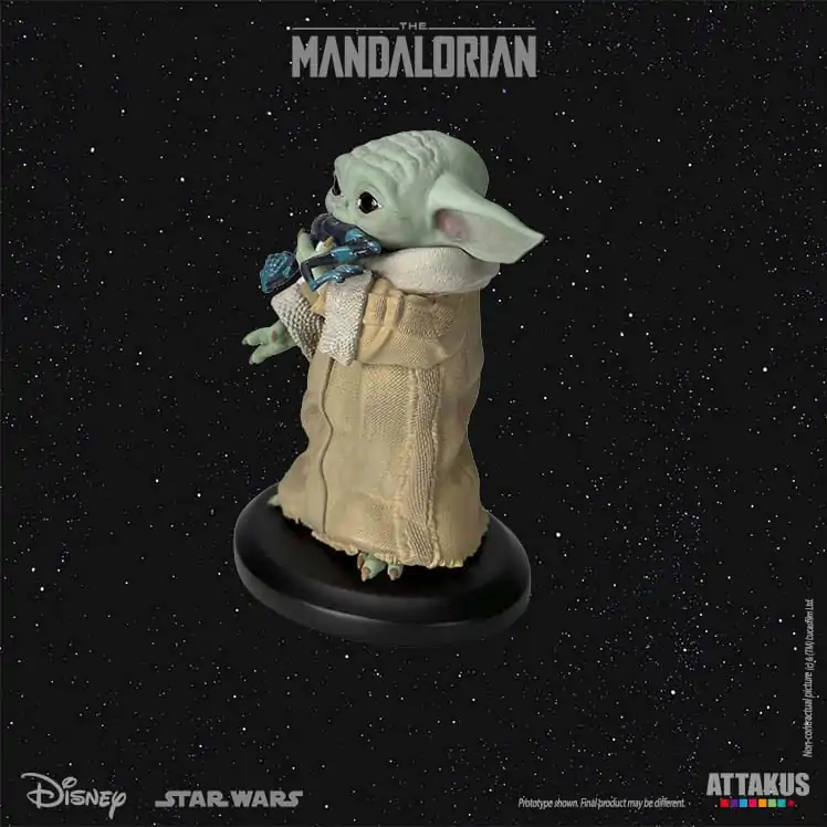 Star Wars: The Mandalorian Classic Collection Statue 1/5 Grogu Eating Frog 10 cm Produktfoto