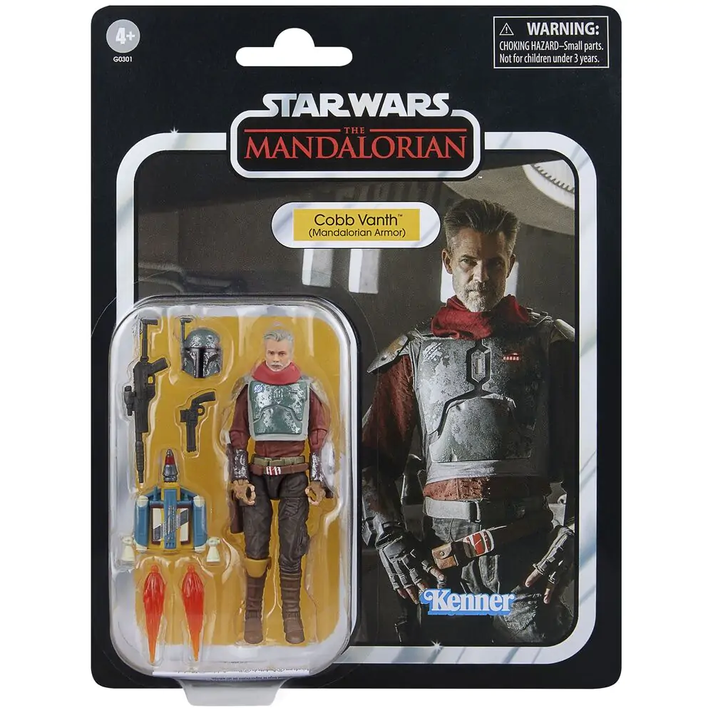 Star Wars The Mandalorian Cobb  Vanth Mandalorian Armor Figur 9,5cm Produktfoto