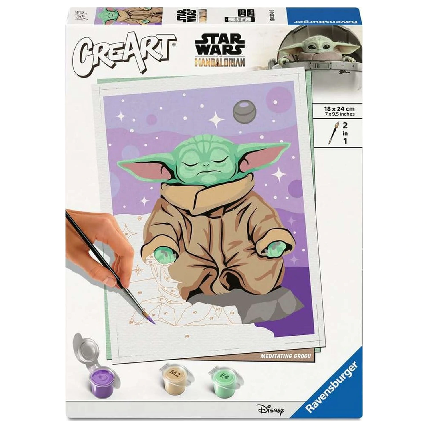 Star Wars: The Mandalorian CreArt Malen nach Zahlen Meditating Grogu Produktfoto