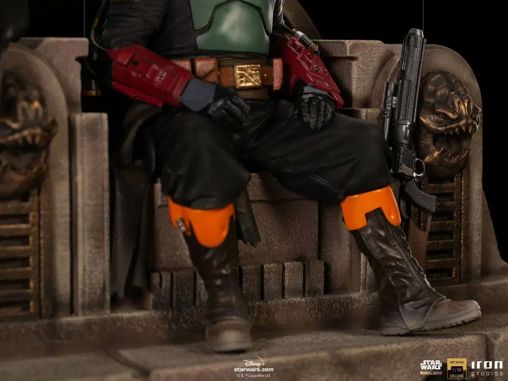 Star Wars The Mandalorian Deluxe Art Scale Statue 1/10 Boba Fett & Fennec on Throne 23 cm Produktfoto