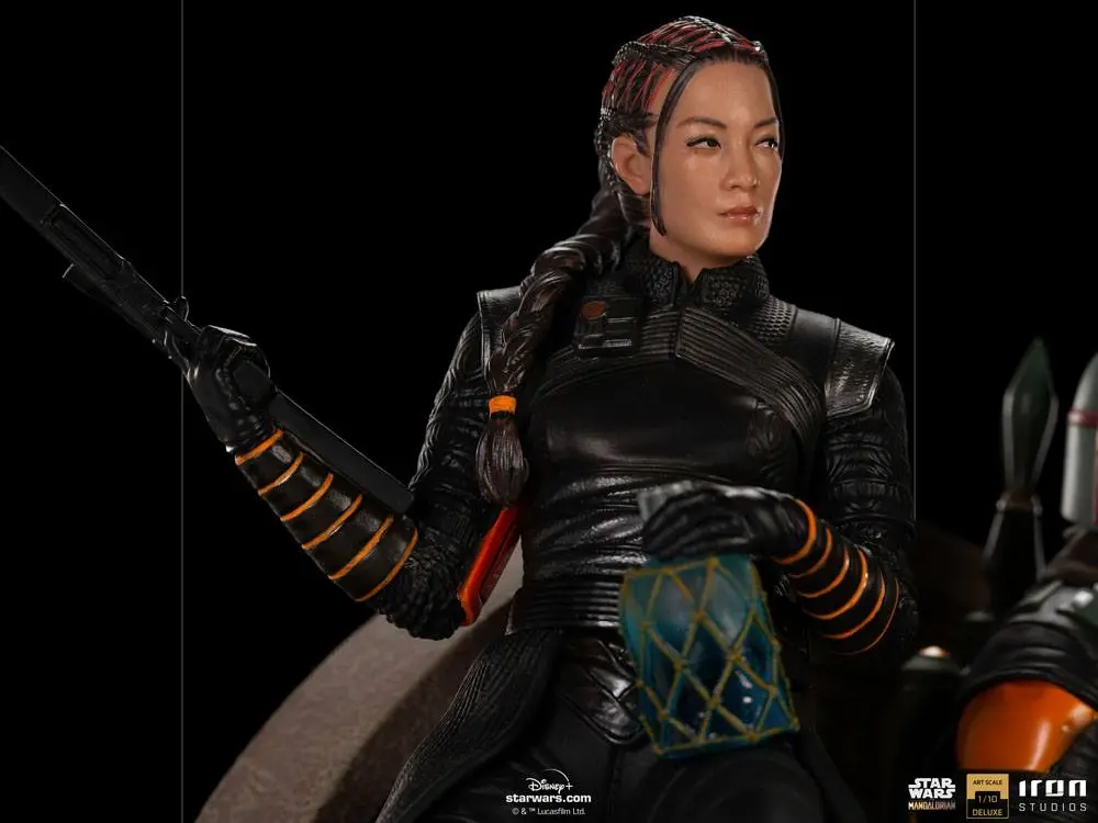 Star Wars The Mandalorian Deluxe Art Scale Statue 1/10 Boba Fett & Fennec on Throne 23 cm Produktfoto