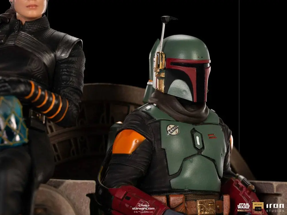 Star Wars The Mandalorian Deluxe Art Scale Statue 1/10 Boba Fett & Fennec on Throne 23 cm Produktfoto