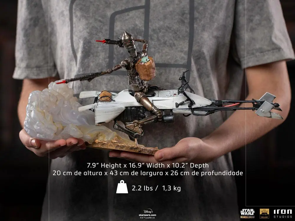 Star Wars The Mandalorian Deluxe Art Scale Statue 1/10 IG-11 & The Child 20 cm Produktfoto