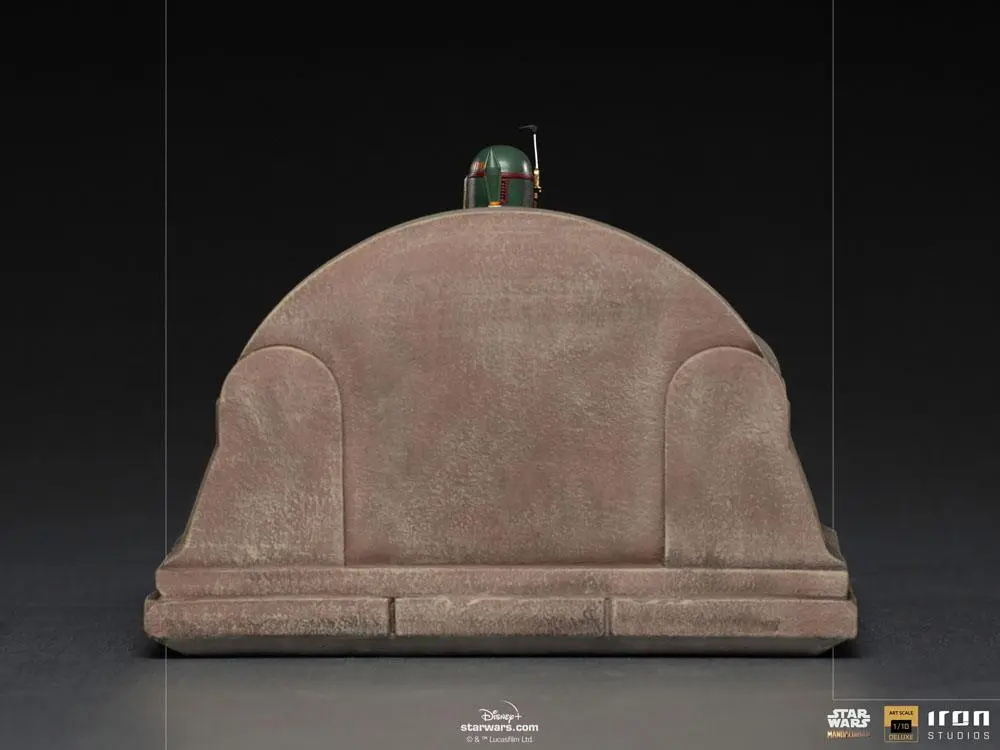 Star Wars The Mandalorian Deluxe Art Scale Statue 1/10 Boba Fett on Throne 18 cm Produktfoto