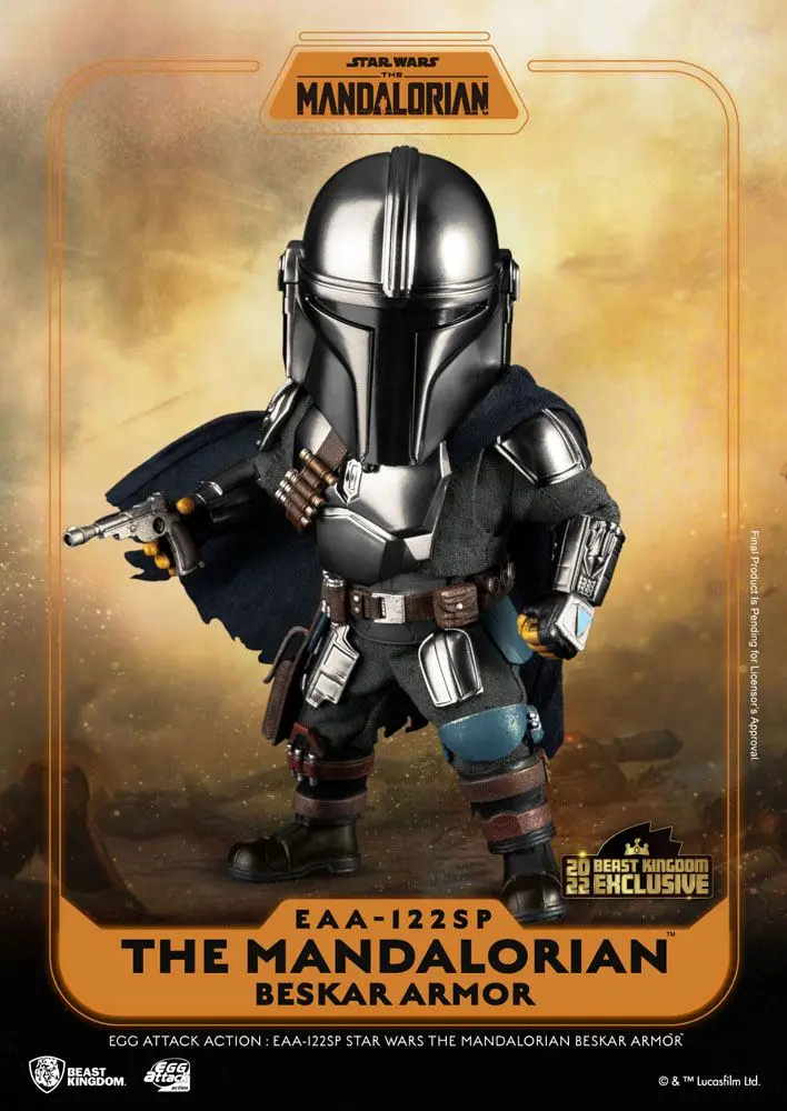 Star Wars The Mandalorian Egg Attack Action Actionfigur The Mandalorian Beskar Armor 17 cm Produktfoto