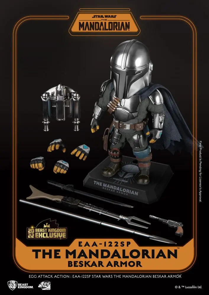 Star Wars The Mandalorian Egg Attack Action Actionfigur The Mandalorian Beskar Armor 17 cm Produktfoto