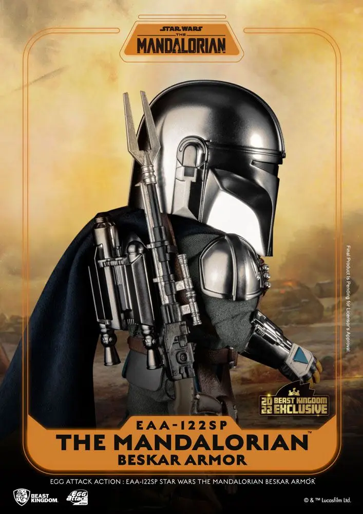 Star Wars The Mandalorian Egg Attack Action Actionfigur The Mandalorian Beskar Armor 17 cm Produktfoto