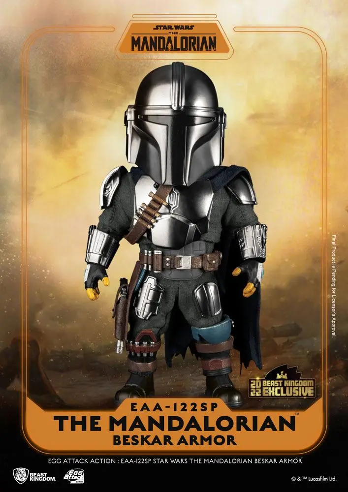 Star Wars The Mandalorian Egg Attack Action Actionfigur The Mandalorian Beskar Armor 17 cm Produktfoto