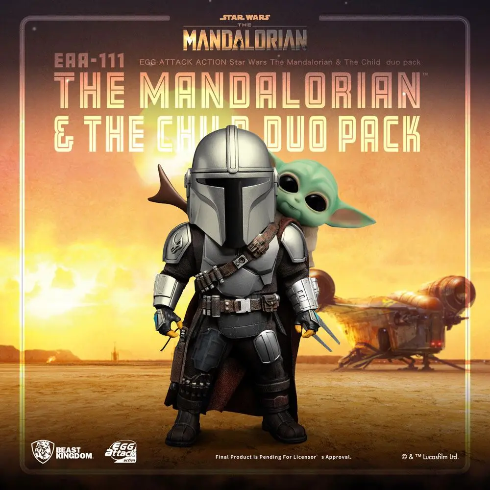 Star Wars The Mandalorian Egg Attack Action Actionfiguren The Mandalorian & The Child 7 - 17 cm Produktfoto