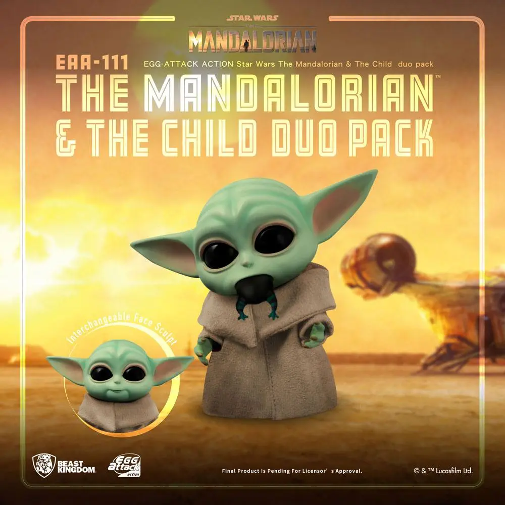 Star Wars The Mandalorian Egg Attack Action Actionfiguren The Mandalorian & The Child 7 - 17 cm Produktfoto