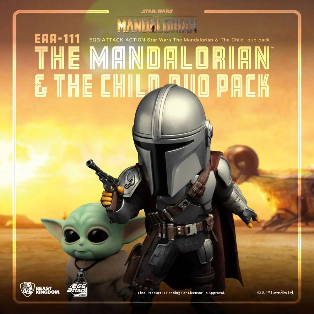 Star Wars The Mandalorian Egg Attack Action Actionfiguren The Mandalorian & The Child 7 - 17 cm Produktfoto