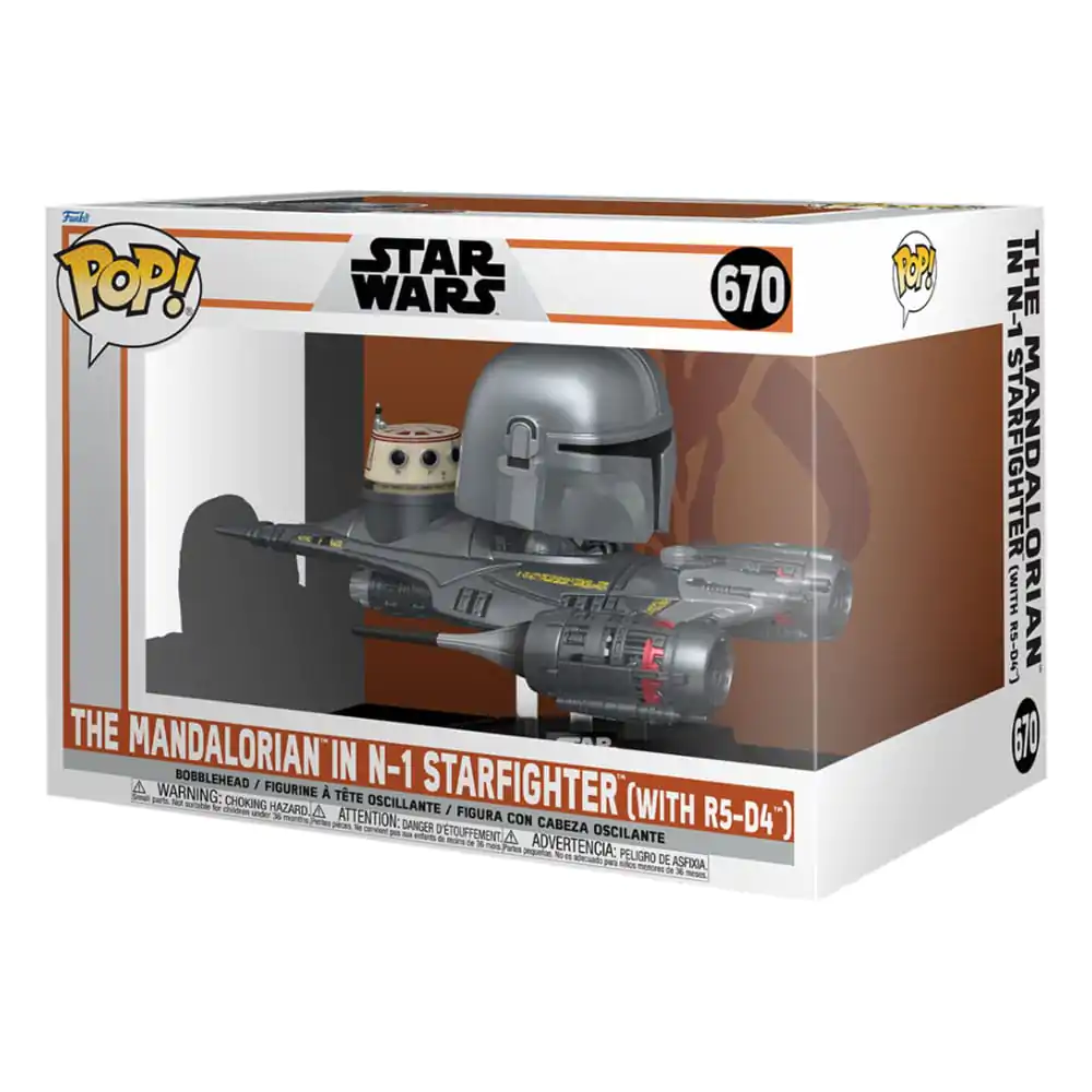 Star Wars: The Mandalorian POP! Rides Vinyl Figur Mandalorian in N1 Starfighter 15 cm termékfotó